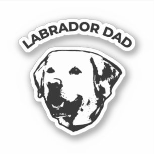 Sticker Labrador Papa
