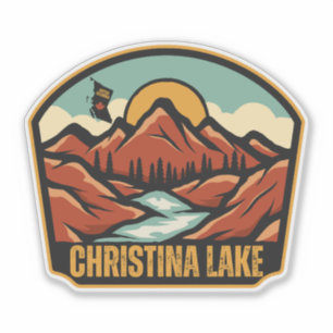 Sticker Lac Christina, Colombie-Britannique