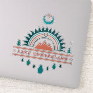 Sticker lac cumberland kentucky boho arc-en-ciel autocolla