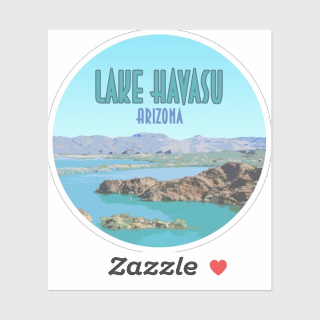 Sticker Lac Havasu Arizona Vintage (Feuille)