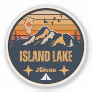 Sticker Lac Island, Alberta