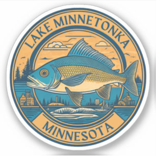 Sticker Lac Minnetonka, Minnesota pêche et navigation