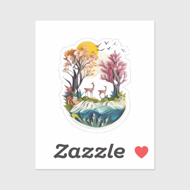 Sticker l'adoption de la nature (Feuille)