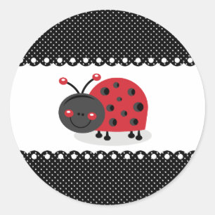 Sticker/Lady Bug Classic Round Sticker