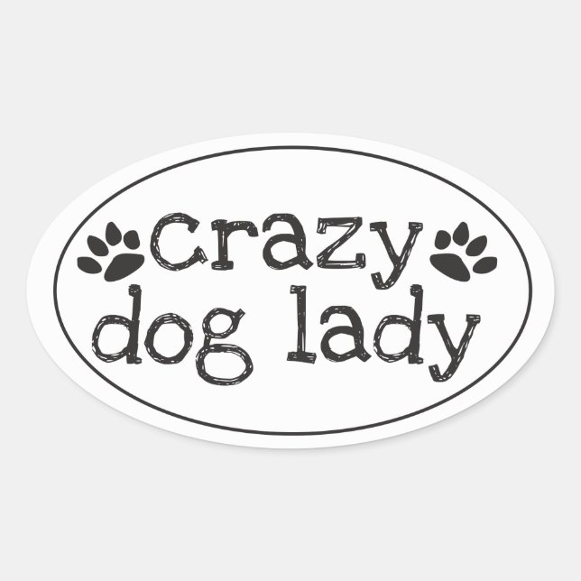 Sticker Lady Chien fou (Devant)