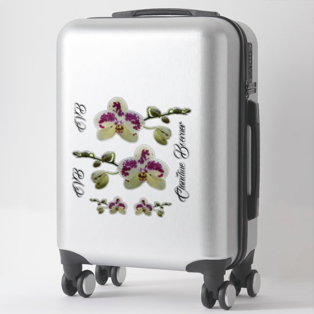 Sticker Lady Executive Orchid (Sur valise)