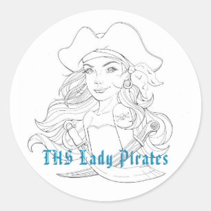 Sticker Lady Pirate