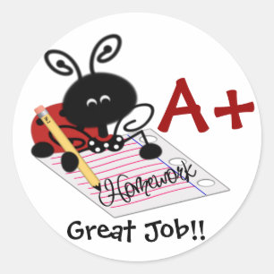 Sticker Ladybug Reward Student