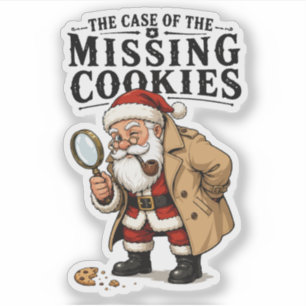 Sticker L'affaire des biscuits manquants du Père Noël