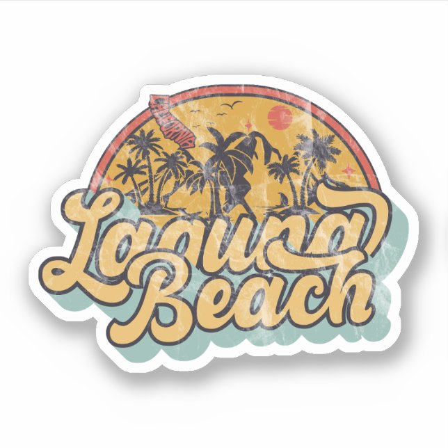Sticker Laguna Beach, Californie (Devant)