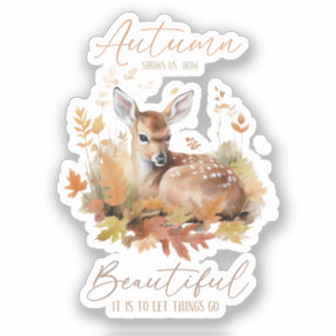 Sticker Laissez les choses passer l'automne