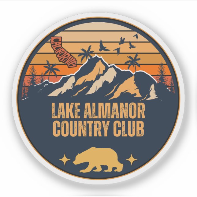 Sticker Lake Almanor Country Club, Californie (Devant)