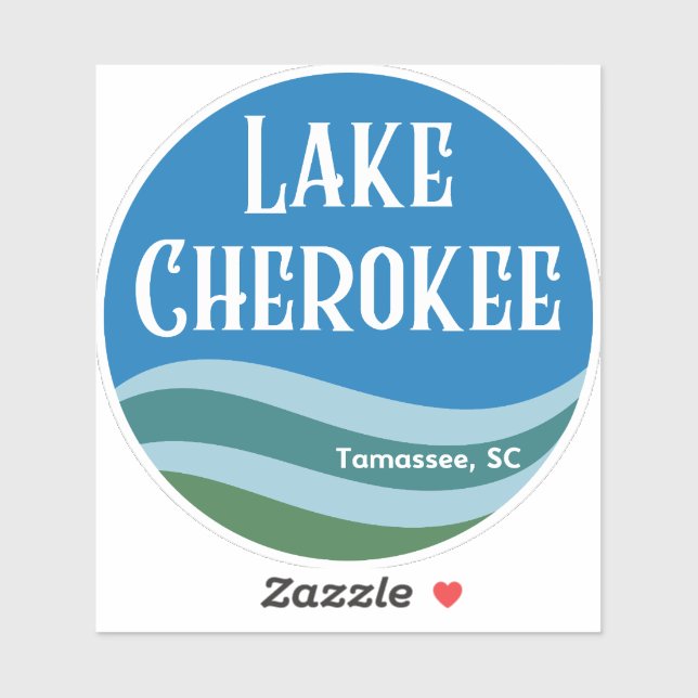 Sticker Lake Cherokee Waves (Feuille)