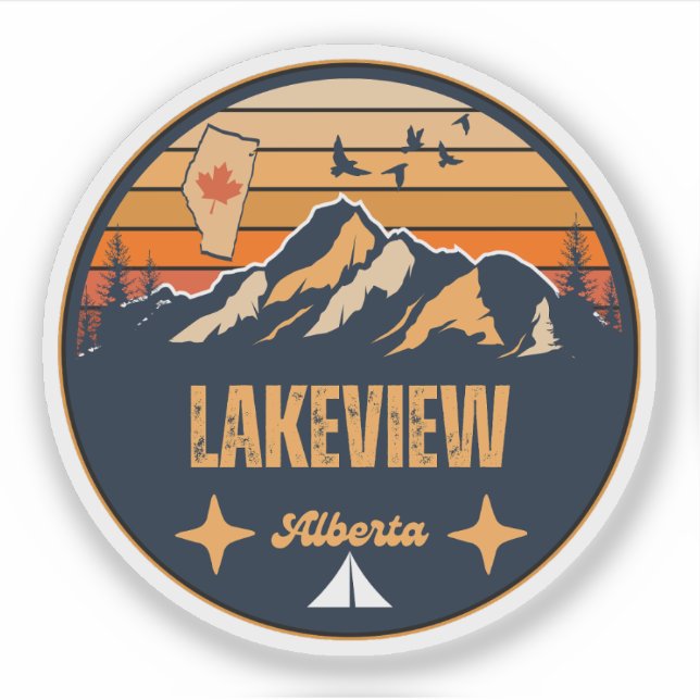 Sticker Lakeview (Alberta) (Devant)