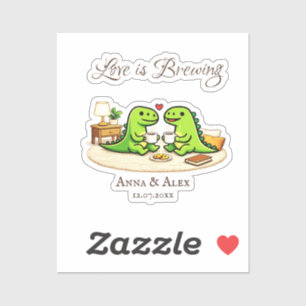 Sticker L'amour est en train de se préparer