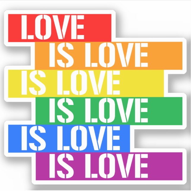 Sticker L'amour est l'amour (Devant)