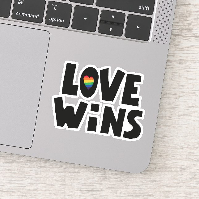 Sticker L'amour gagne (Détail)