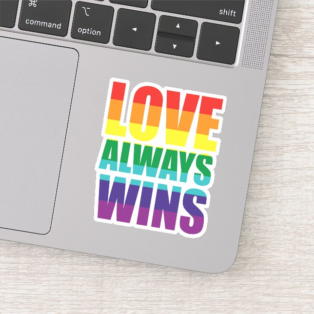 Sticker L'amour gagne toujours (Détail)