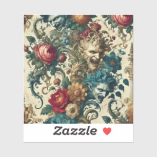 Sticker L'anarchie de l'Arcane - Coussin floral gothique