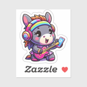 Sticker L'âne doux-mélodique