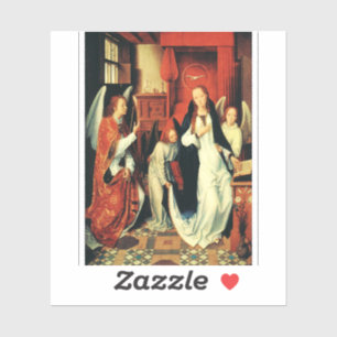 Sticker L'Annonciation de la Vierge Marie par Hans Memling