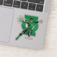 Lanterne verte avec Arrière - plan de logo