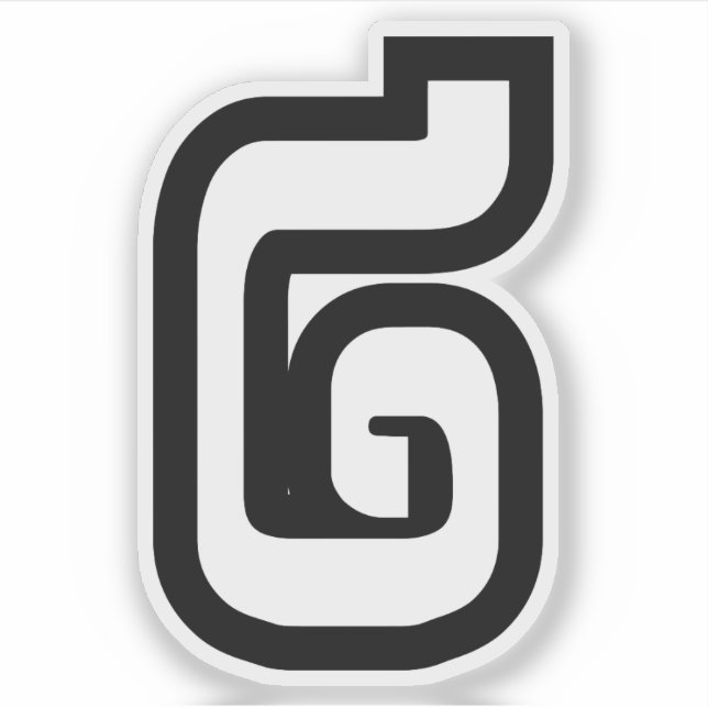 Sticker Lao / Laos Numéro Deux / 2 / ໒ (Chant) Laotien (Devant)