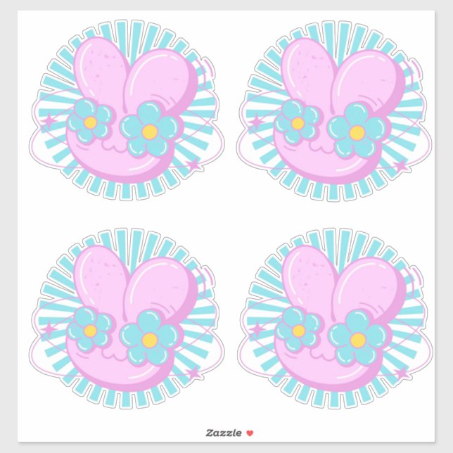 Sticker Lapin (Feuille)