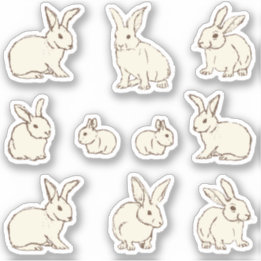 Sticker Lapin Cudely Lapins Bonanza - couture personnalisé
