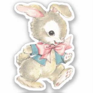 Sticker Lapin de Pâques vintage