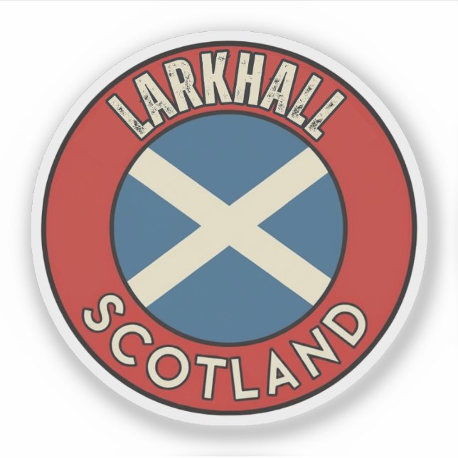 Sticker Larkhall, Écosse (Devant)