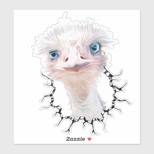 Sticker L'Art Emu Lumineux (Feuille)