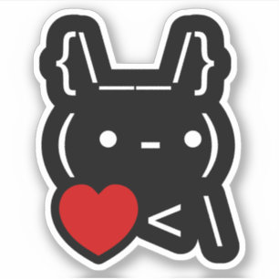 Sticker L'Art Texte D'ASCII Le Lapin De Lapin Reprend Le C