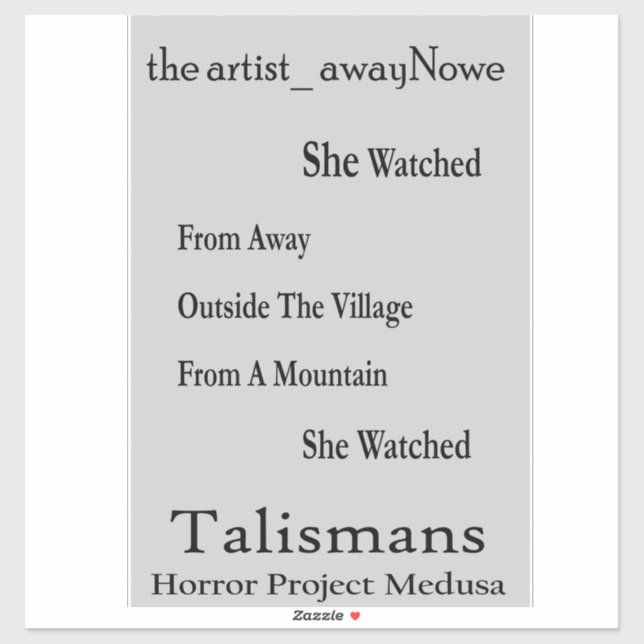 Sticker l'artiste_AwayNowe Talismans phrases V4 (Feuille)
