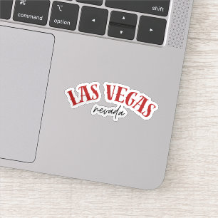 Sticker Las Vegas Nevada   Rouge cool