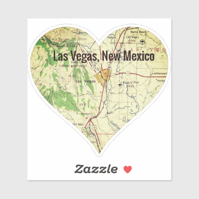 Sticker Las Vegas NM Vintage Topo (Feuille)
