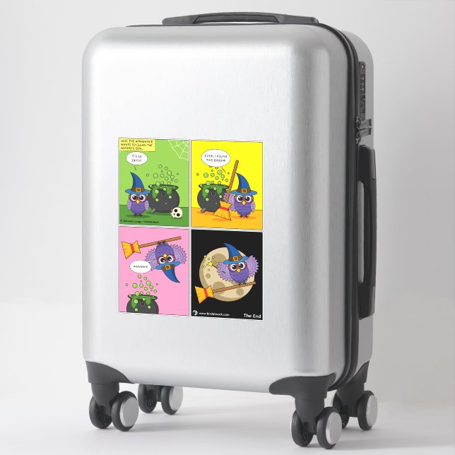 Sticker L'Assistant Apprentice - Cleaning Comic (Sur valise)