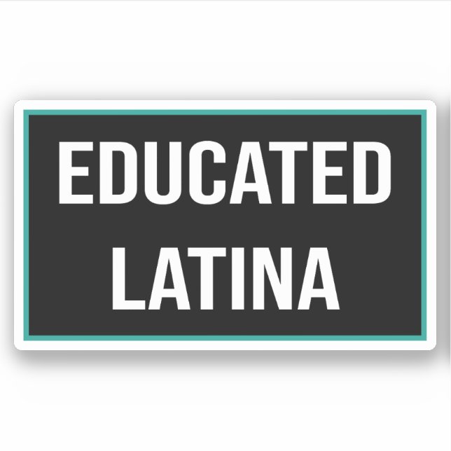 Sticker Latina éduquée (Devant)