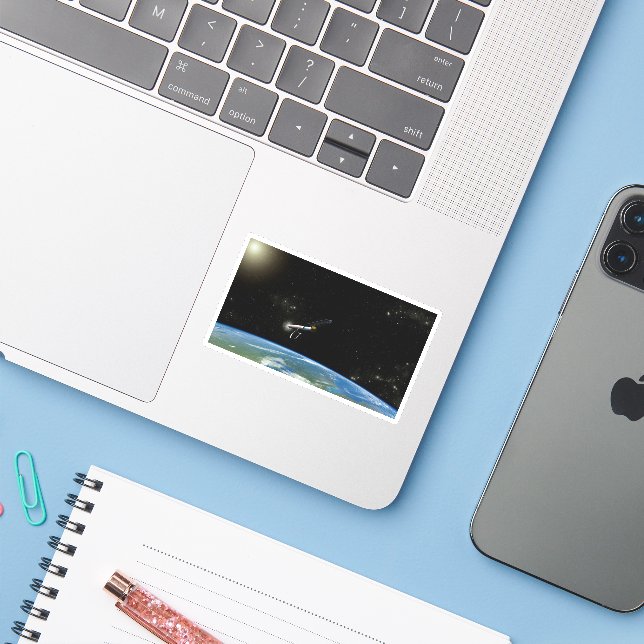 Sticker L'Atlas V541 Lance Le Véhicule En Orbite. (Ordinateur portable avec iPhone)