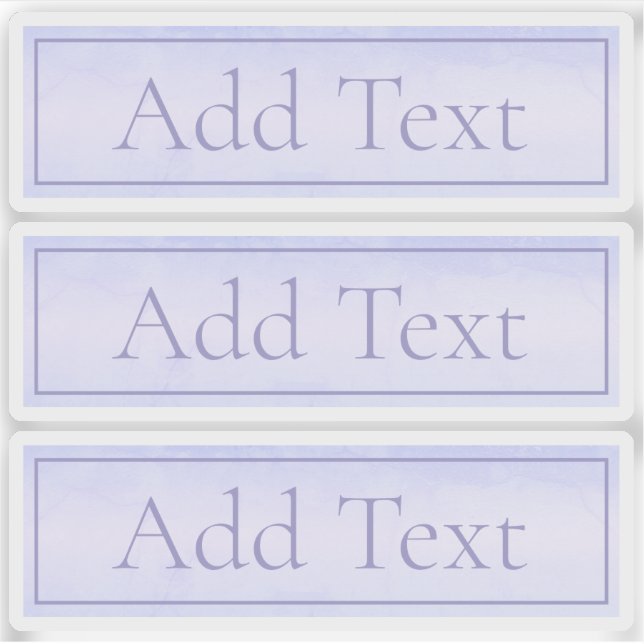 Sticker Lavande Lumière Personnalisable Purple (Devant)