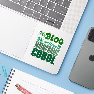 Sticker Le blog a été codé en COBOL – Développeur mainfram