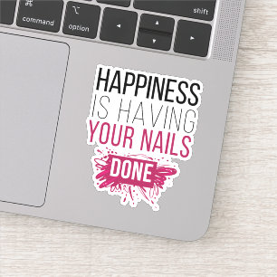 Sticker Le bonheur mignon a vos clous faits