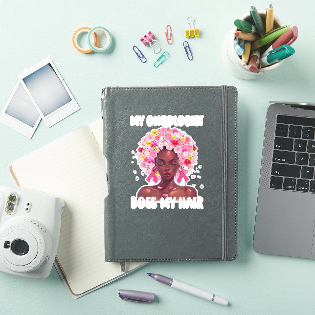 Sticker Le cancer du sein My Oncologist Does My Hair Cance (Couverture iPad)