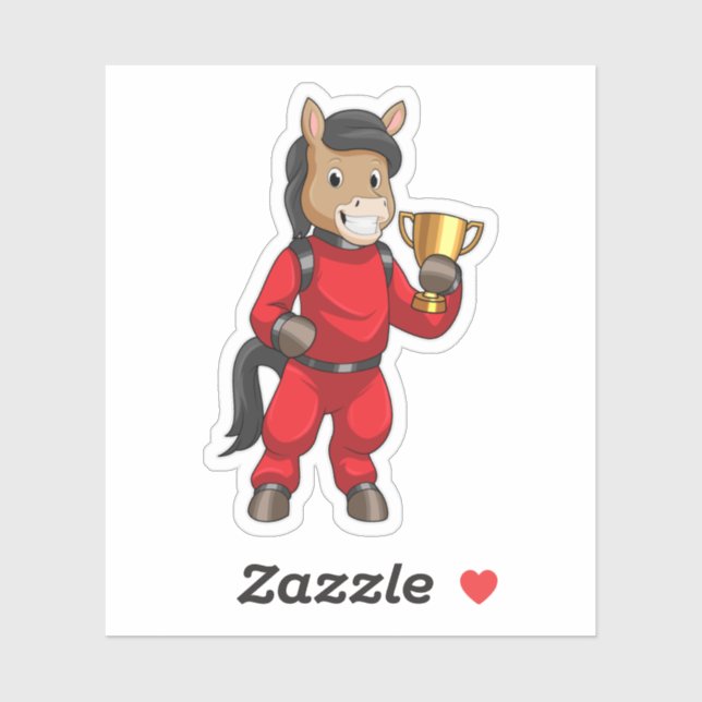 Sticker Le champion de Horse (Feuille)
