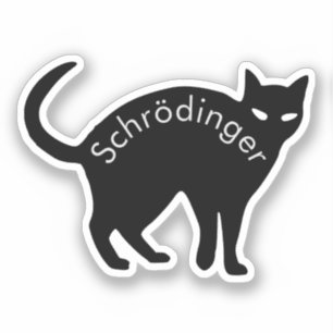 Sticker Le chat de Schrödinger