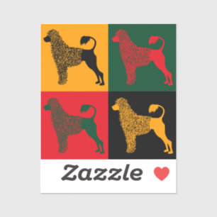 Sticker Le chien d'eau portugais intelligent