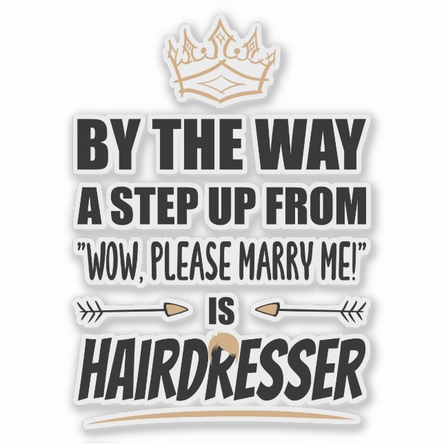 Sticker Le Coiffeur est l'Ultimate in Appeal. Cadeau (Devant)