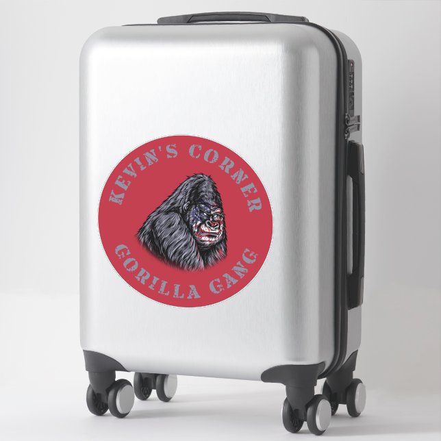 Sticker Le coin de Kevin GORILLA GANG (Sur valise)
