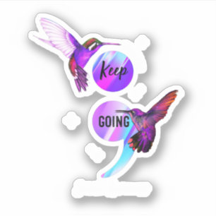 Sticker Le Colibri Choisit De Continuer À Se Sensibiliser 