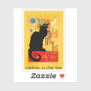 Sticker Le Conversation Noir Bonne Année